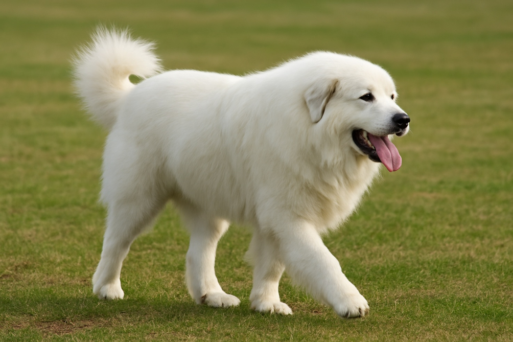 Pirėnų kalnų šuo baltas didelis šuo Bugivugi