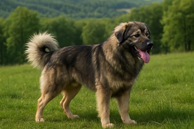 Karpatų aviganis žalias laukas bugivugi