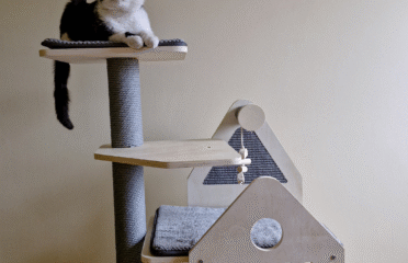 Draskyklė katėms Flamingo Kaisa pilkos ir smėlio spalvos 82x38x114 cm (Naudota ekspozijoje)