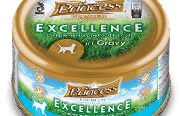 Aukštos kokybės šlapias ėdalas katėms tunas/ryžiai padaže PRINCESS Excellence 70g