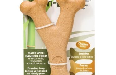 Bambukinis kaulas šuniui GimDog Bam-Bones kumpio skonio 13,3cm