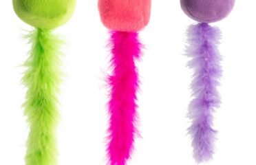 Žaislas katėms švelni uodega ir kamuoliukas su katžole Gimcat