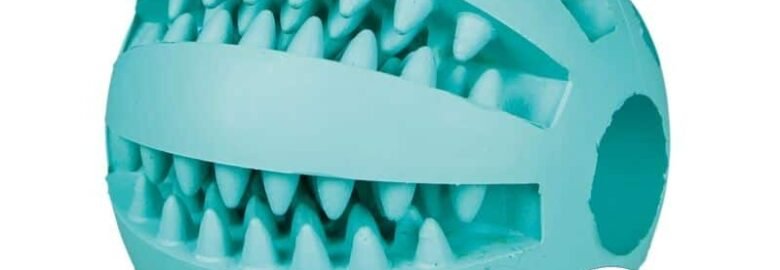 Natūralios gumos kamuolys šunims mėtinis 7 cm