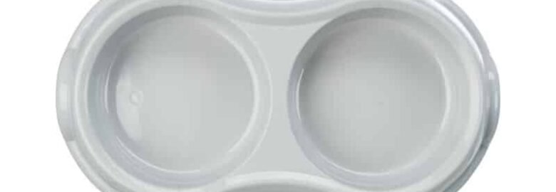 Dvigubas plastmasinis dubenėlis, 2×0.2 l