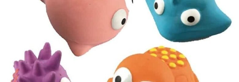 Lateksiniai žaislai šunims Croci Sealife Mix 5-6cm 2vnt