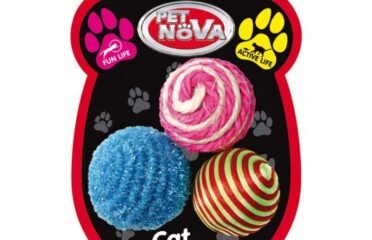 Kamuoliukai katėms Pet Nova 3vnt 2pak