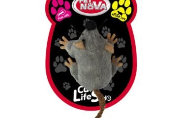 Pliušinė pelė katėms Pet Nova 7x5cm 3vnt