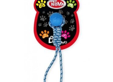 Kamuoliukas su virve Pet Nova 40cm 2vnt