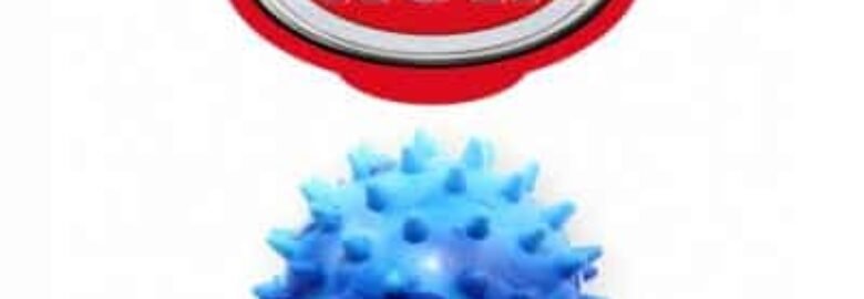 Spygliuotas plūduriuojantis guminis kamuolys šunims Pet Nova 4.5cm  2vnt