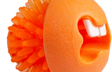 Oranžinis kamuoliukas su spygliais Rogz Fred 6.4cm