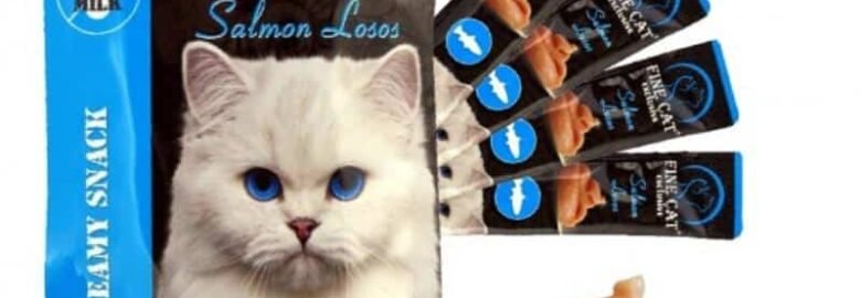 Skanėstas katėms su lašiša, 4x15g