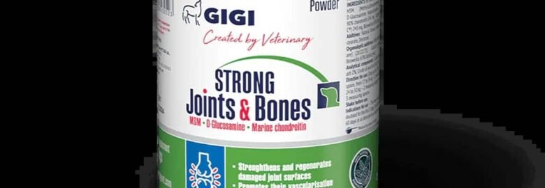 Papildai vidutiniems ir dideliems šunims sąnariams ir kaulams milteliai Gigi strong Joints & Bones 500 g