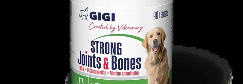 Papildai mažų ir vidutinių veislių šunims sąnariams ir kaulams Gigi Strong Joints & Bones 90 tab