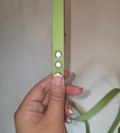 Pavadėlis dengtas pvc, žalias