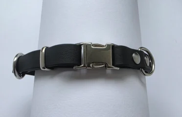 Reguliuojamas antkaklis dengtas pvc, juodas