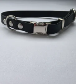 Reguliuojamas antkaklis dengtas pvc, juodas