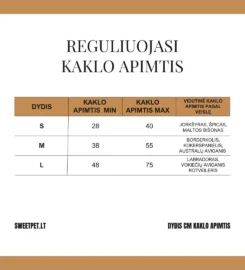 Reguliuojamas antkaklis dengtas pvc, žalias