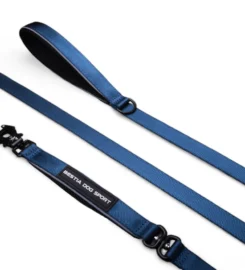 Šuns dresūros pavadėlis su paminkštinta rankena