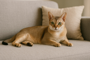 Singapūro katė ant sofos Bugivugi