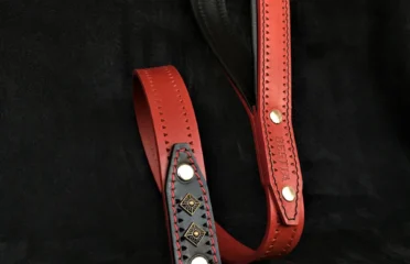 Bėganti Lapė odinis šuns pavadėlis