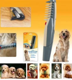Elektrinės suvelto kailio šukos, žirklės šunims ir katėms