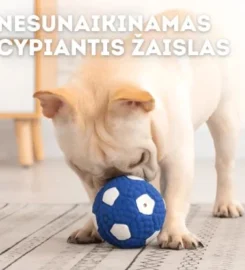 Neįveikiamas cypiantis žaislas šunims