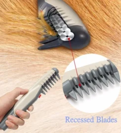 Elektrinės suvelto kailio šukos, žirklės šunims ir katėms