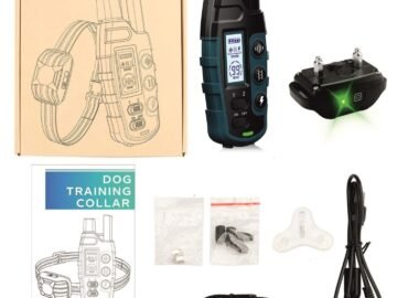 Elektrinis šuns dresūros antkaklis su pulteliu RS2 Blue