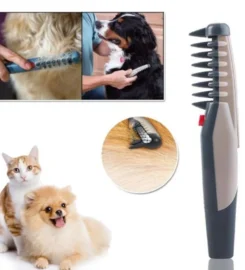 Elektrinės suvelto kailio šukos, žirklės šunims ir katėms