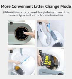 Naujas savaime išsivalantis kačių tualetas