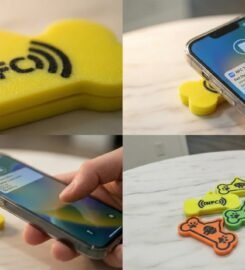 NFC 3d spausdinti pakabukai.