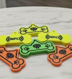 NFC 3d spausdinti pakabukai.